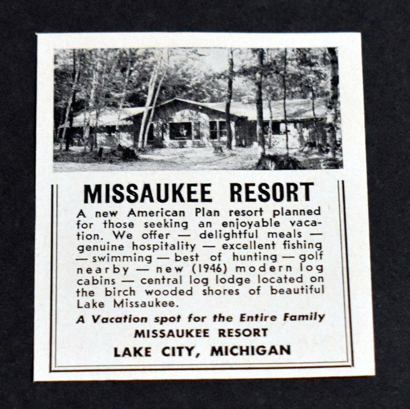 Missaukee Resort - Print Ad (newer photo)